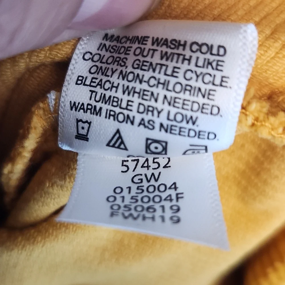 HANNA ANDERSONKids Mustard Corduroy Overalls Dress Set W Diaper Cover 3T